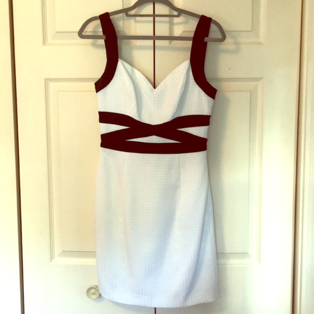 Guess White and Black Dress